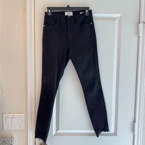 Frame Denim Women's Classic Black Skinny Jeans